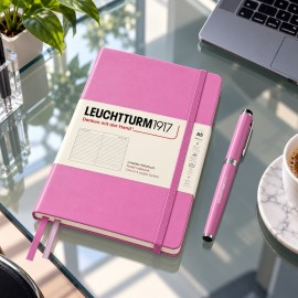 Leuchtturm 1917 notebook hard cover, ruled, 251 pages, 80gsm, Bubblegum 400869