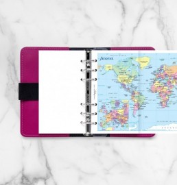 Filofax Refill Personal World Map 131904.