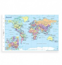 Filofax Refill Personal World Map 131904.