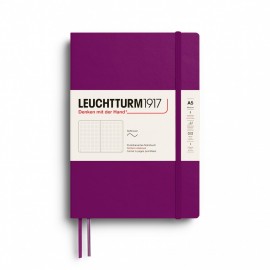 Leuchtturm 1917, A5 dotted notebook, softcover, 123 pages, 80gsm, Burgundy 400889