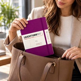 Leuchtturm 1917, A5 dotted notebook, softcover, 123 pages, 80gsm, Burgundy 400889