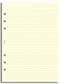 Filofax Refill A5 Cream Ruled Notepaper 343032