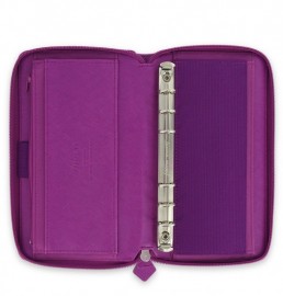 Filofax Organiser Compact Zip Saffiano Raspberry 022535.