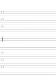 Filofax Refill A5 White Ruled Notepad 342210