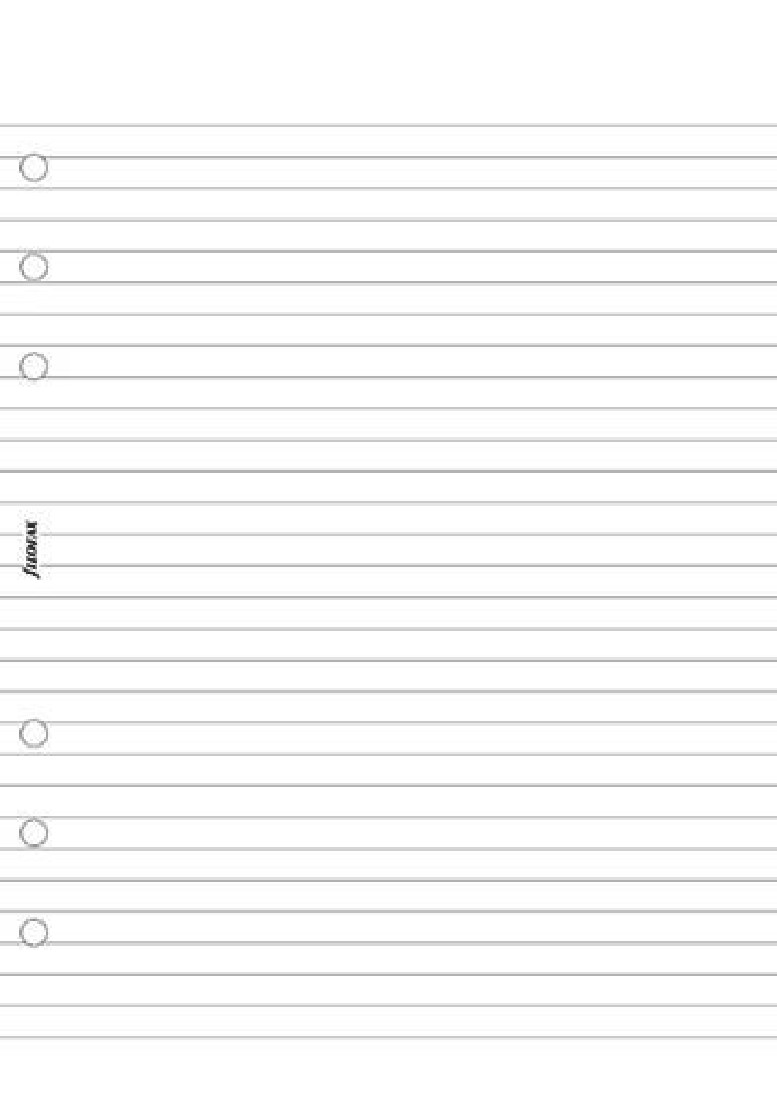 Filofax Refill A5 White Ruled Notepad 342210