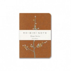Yamamoto notebook Ro-Biki Note Shape Series Branch Flowers, dotted 88x125mm GA083