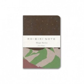 Yamamoto Ro-Biki Note Shape Series Mountain Night, dotted 88x125mm GA081