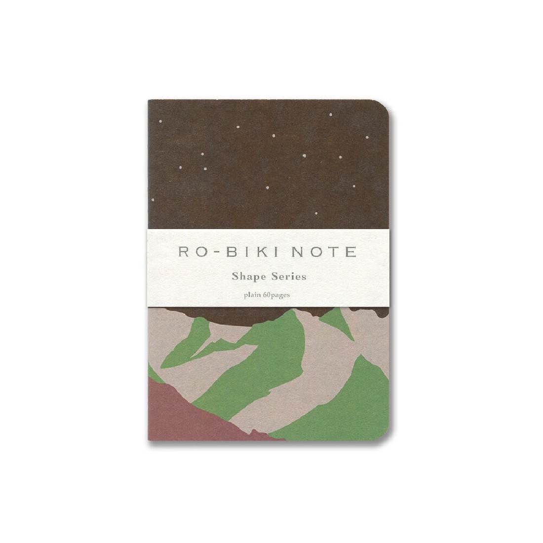 Yamamoto Ro-Biki Note Shape Series Mountain Night, dotted 88x125mm GA081