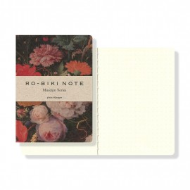Yamamoto notebook Ro-biki Museum series Flower dotted  88×125 mm, 60 pages GA041