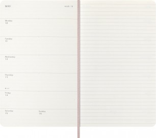 Moleskine Precious and Ethical Diary 2027 Large 13x21, Weekly, 12-Month, Vegan Cover, Pink