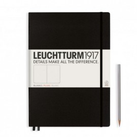Leuchtturm 1917 Notebook A4 plus 235p Black, Plain, Hard Cover