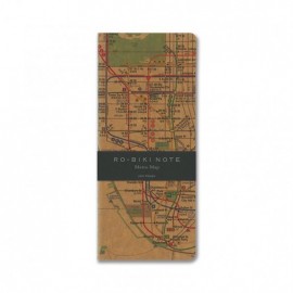 Yamamoto notebook Ro-biki Metro map, plain  91×210 mm, 60 pages GA035