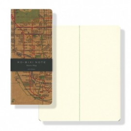 Yamamoto notebook Ro-biki Metro map, plain  91×210 mm, 60 pages GA035