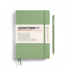 Leuchtturm 1917 Set A5 Sage Hard Cover Notebook and Ballpen plus Pen Loop