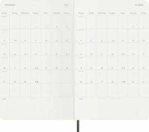 Moleskine Classic Planner 2027 Large 13x21cm, Daily, soft cover, 12 months, Myrtile Green