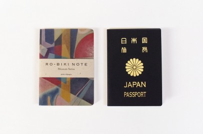 Yamamoto notebook Ro-biki Museum series Blau dotted 88 x 125mm, 60 pages GA043