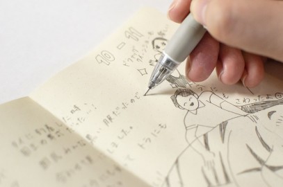 Yamamoto notebook Ro-biki Museum series Blau dotted 88 x 125mm, 60 pages GA043