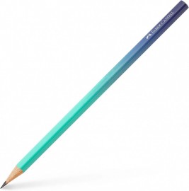 Faber Castell triangular wooden pencil 118403 buzzing blue