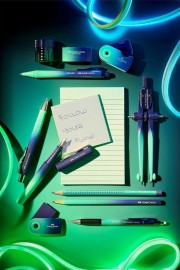 Faber Castell triangular wooden pencil 118403 buzzing blue
