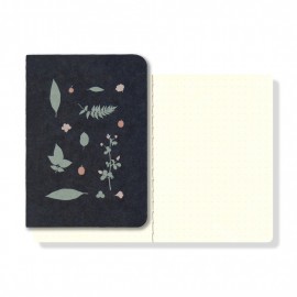 Yamamoto notebook Ro-biki, shape series, Wild plants, 88 x 125mm, dotted 60 pages GA084
