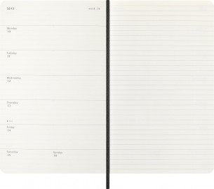 Moleskine Precious and Ethical Diary 2027 Large 13x21, Weekly, 12-Month, Vegan Cover, Black