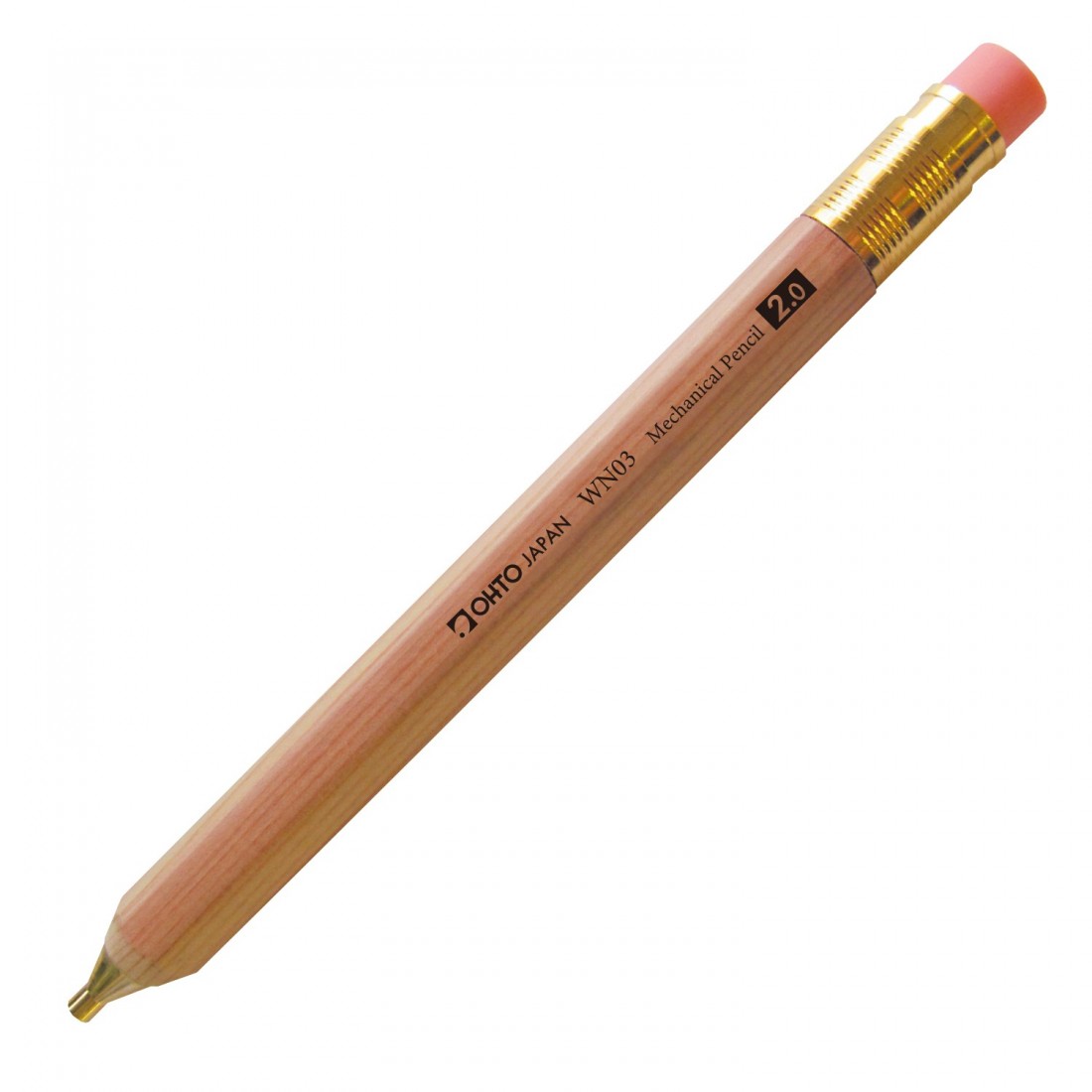 Ohto mechanical pencil, 2mm ,WN03-SP20-NT, natural