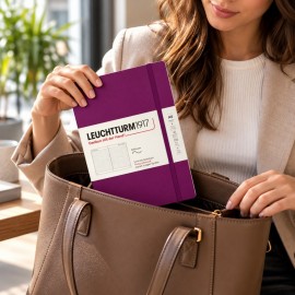Leuchtturm 1917 notebook soft cover, ruled, 123 pages, 80gsm, 400890 Burgundy