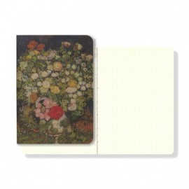 Yamamoto notebook Ro-biki Museum series, bouquet of flowrers,  dotted  88×126 mm, 60 pages GA051