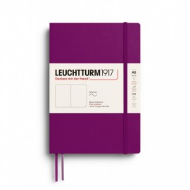 Leuchtturm 1917 notebook soft cover, plain, 123 pages, 80gsm, 400888 Burgundy