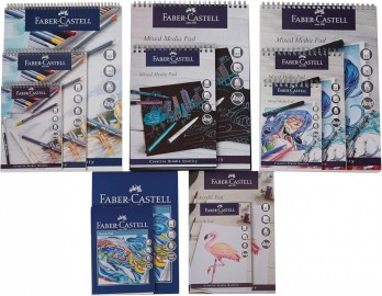 Faber Castell A3 Mixed Media Spiral pad 250gsm, 30 sheets, WD792416