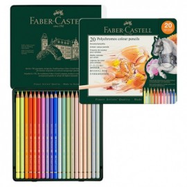 Faber Castell Polychromos Artists  Colour Pencils  Tin of 20, 110020