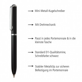 Twist Ballpen Mini Portemonnaie black 43008 OnLine