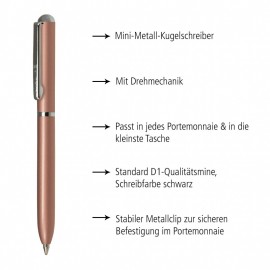 Twist Ballpen Mini Portemonnaie rose gold 43021 OnLine