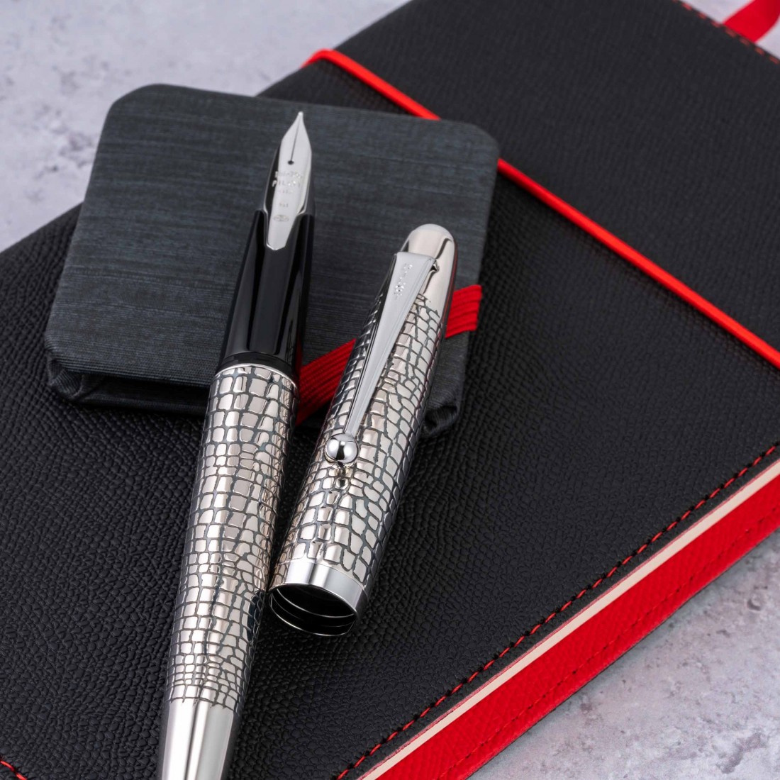 Pilot Silvern Ishidatami or Stone Pile 18k fountain pen FK-5MS-ID.
