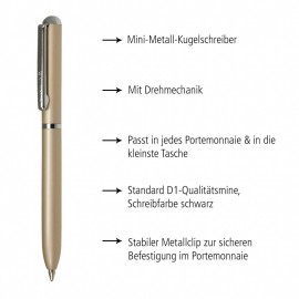 Twist Ballpen Mini Portemonnaie champagne 43022 OnLine