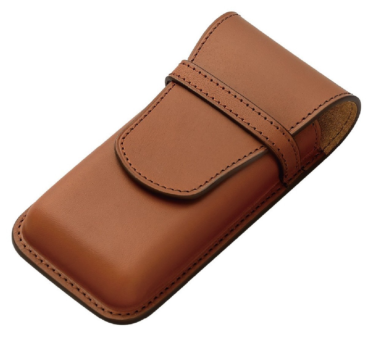 Pilot and Somes leather case for 3 pens, brown SLS3-11-BN