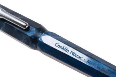 Conklin Nozac blue  piston filler fountain pen