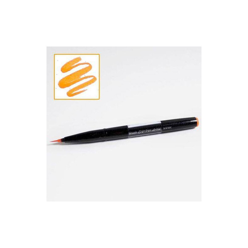 Pentel Brush Sign Pen Twin - Ochre