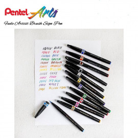 Pentel Artist Brush Sign Pen ultra fine- Grey