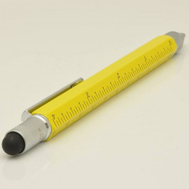 ONE TOUCH STYLUS 9 FUNCTION TOOL PENCIL YELLOW MONTEVERDE