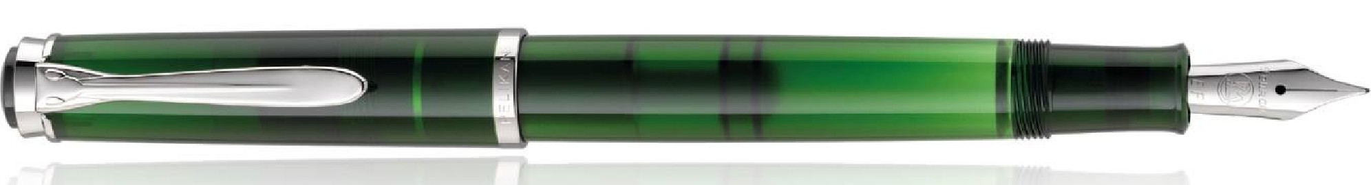 Pelikan Souveran M205 Olivine Fountain Pen with bottle ink
