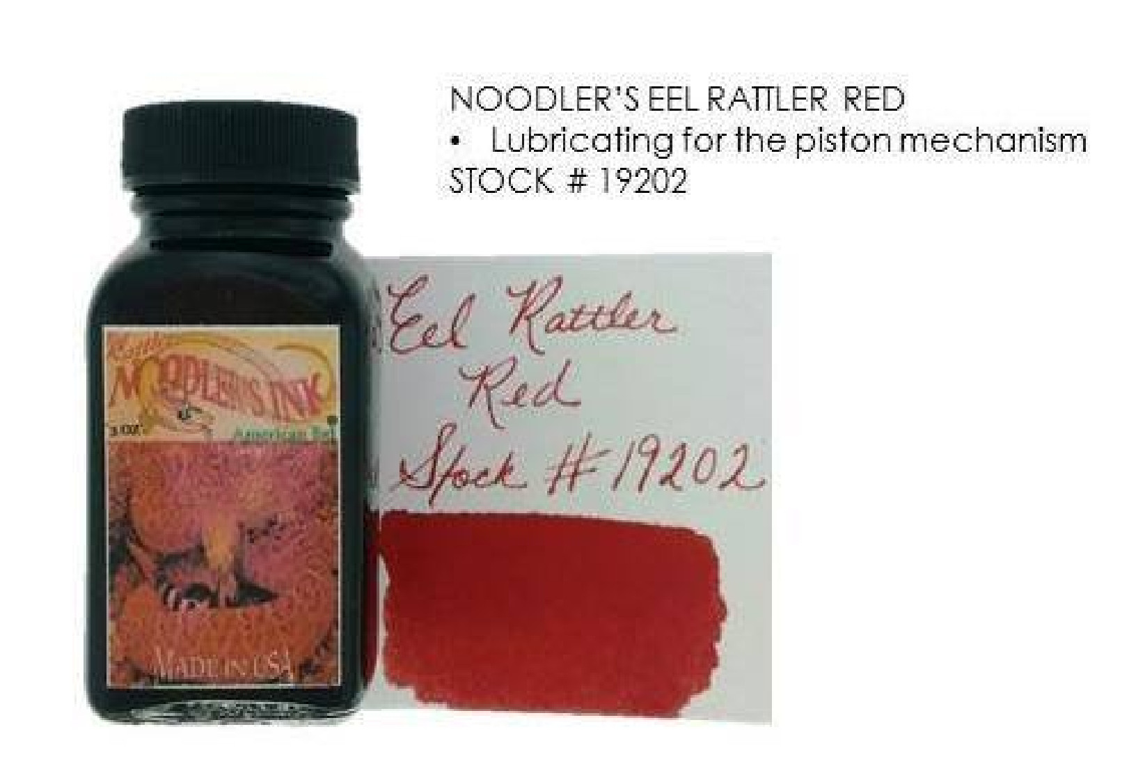 Noodlers ink Eel Rattler Red 90ml 19202