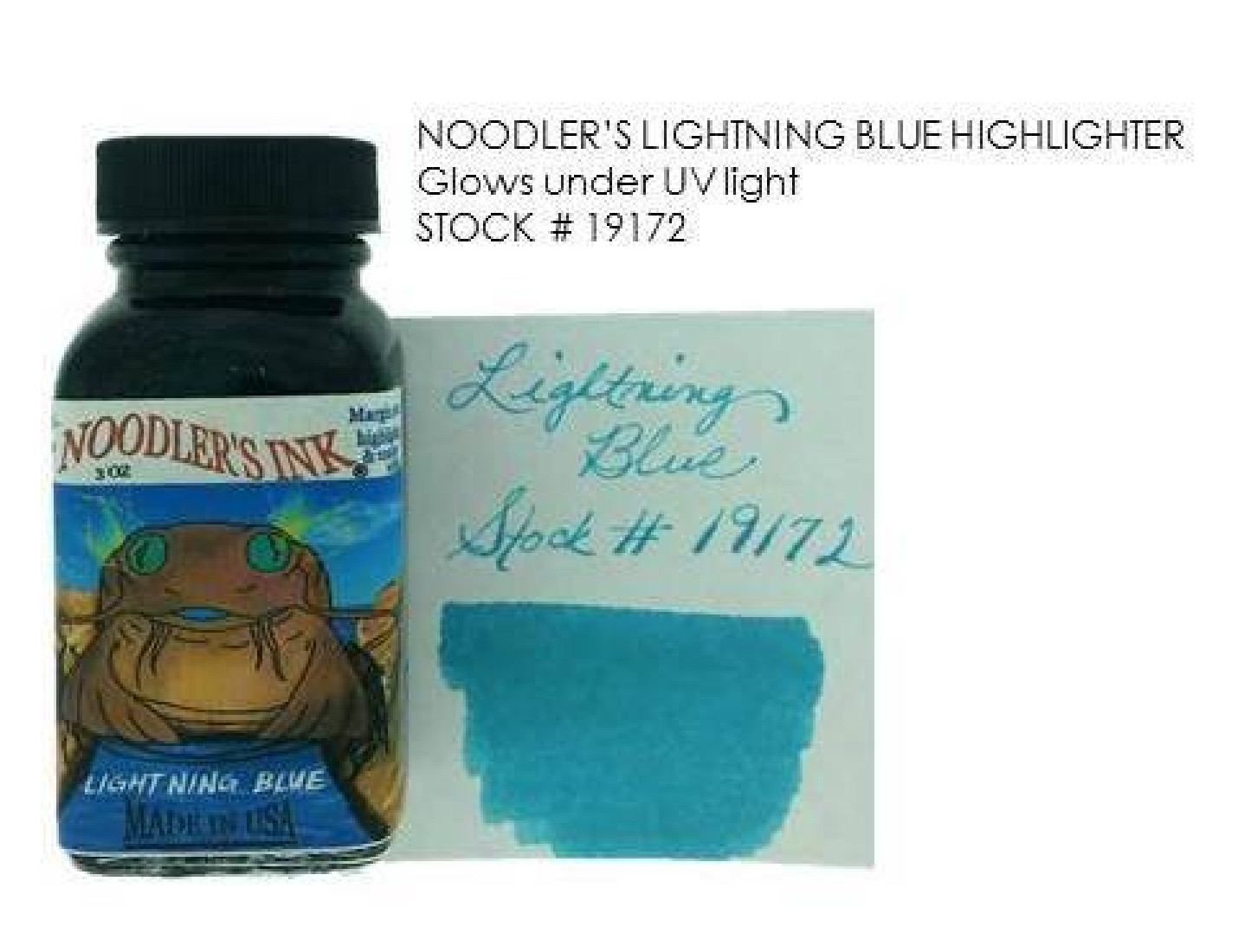 Noodlers ink Lightening Blue Highlighter 90ml  19172