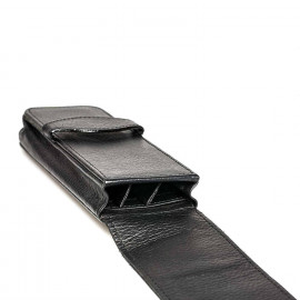 Leather flap case black  for 3 pens ONLINE