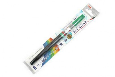 Pentel Art Brush Pen - Green  GFL104