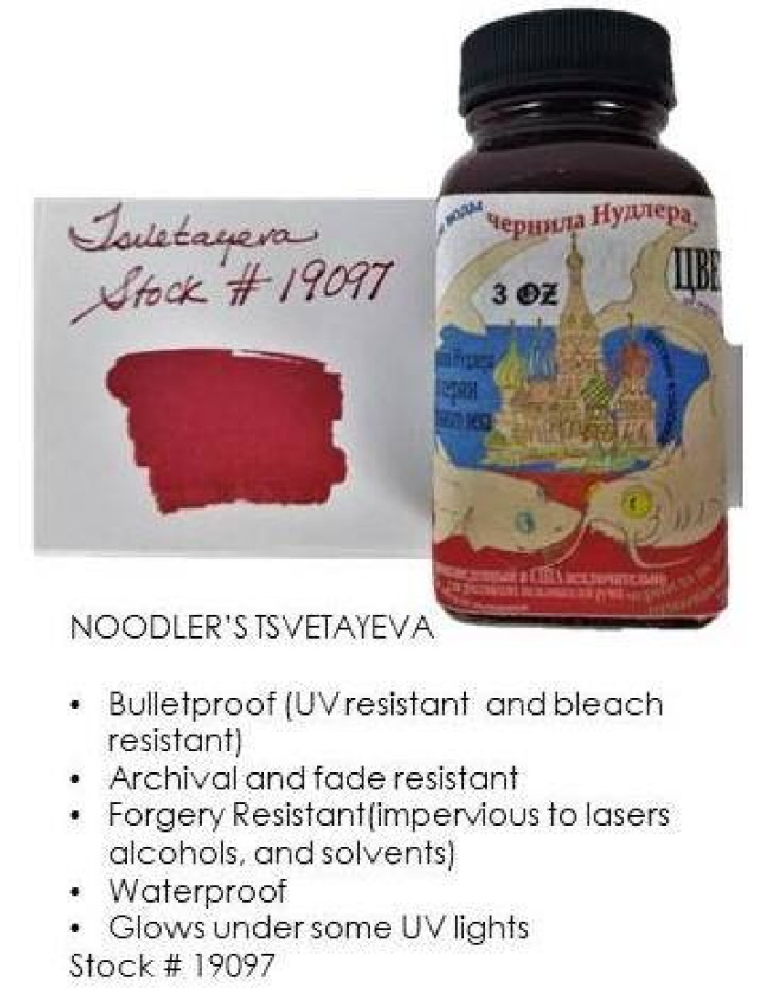 Noodlers ink Tsvetayev 90ml  19097