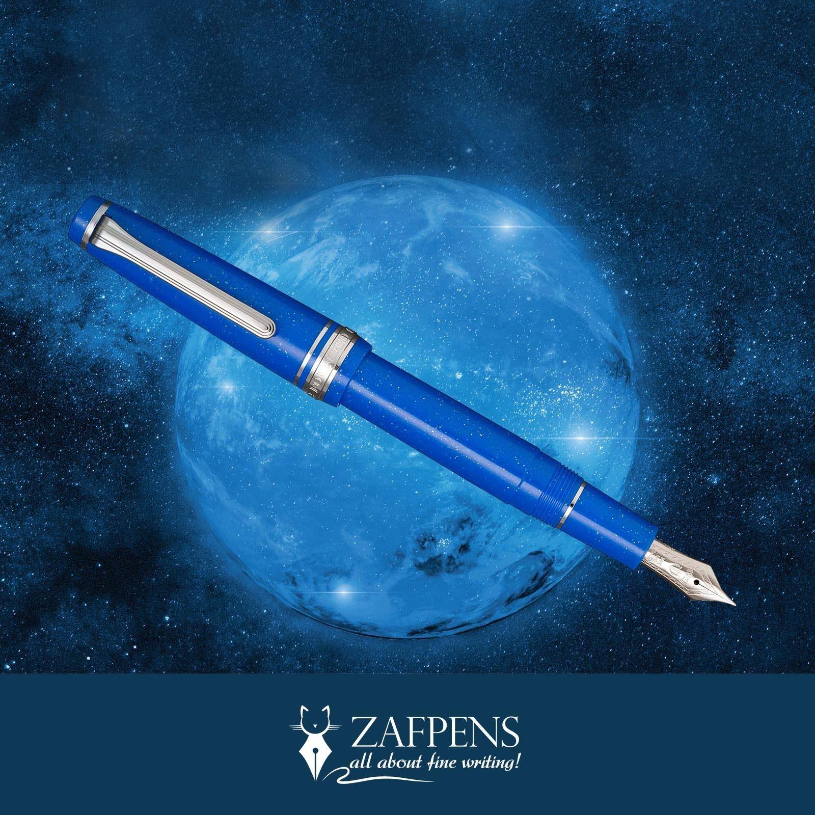 New Sailor Limited Edition Fountain pen Blue star Medium 14Knib with converter