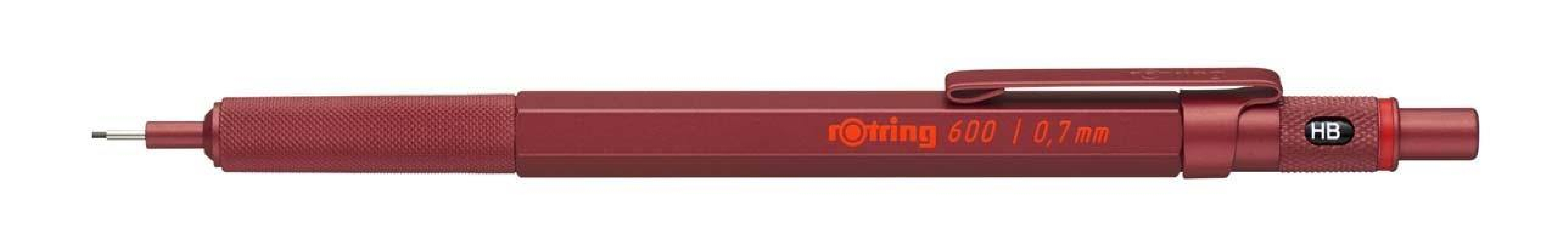 Rotring 600 red mechanical pencil 0,7mm