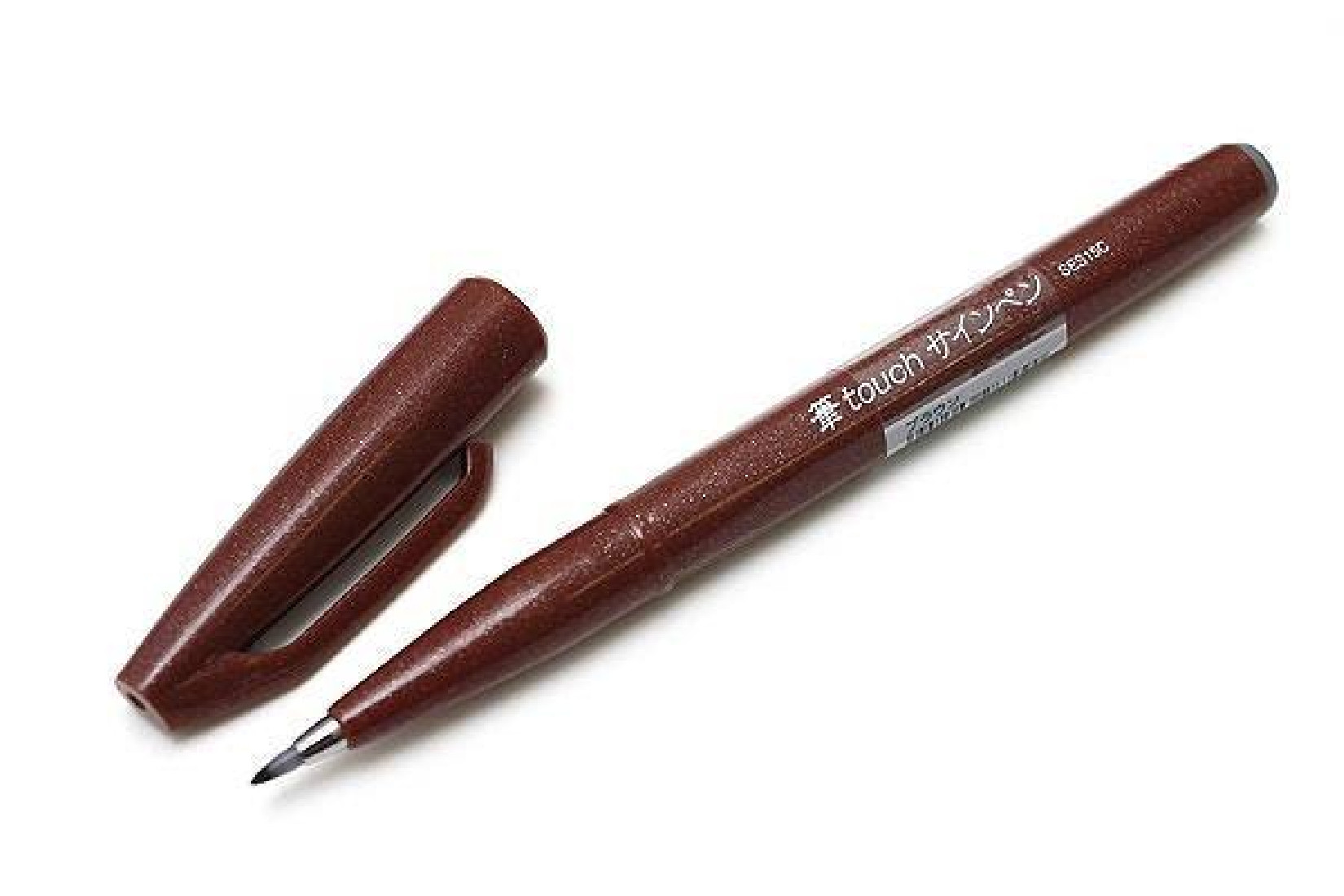 Pentel Fude Touch Brush Sign Pen - Brown
