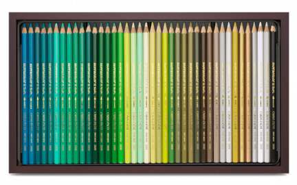 Caran dache wooden box 120 pencils Supracolor, Soft Aquarelle, 3888.920
